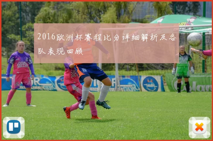 2016欧洲杯赛程比分详细解析及各队表现回顾